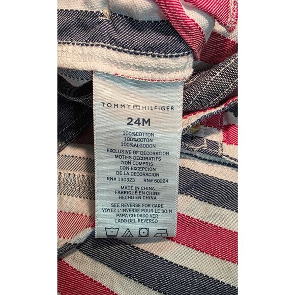 Tommy Hilfiger Boys Striped Shortall Size 24 months - Picture 4 of 4